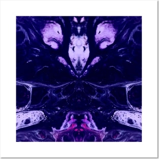 Purple Abstract Insect Creepy Goth Print Posters and Art